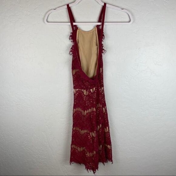 Stylestalker Lace Backless Cross Strap Mini Dress‎ Halter Neck Party Cocktail Sm - Picture 10 of 10